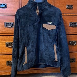 L.L.Bean NWT Mens Navy Blue Hi-Pile Fleece Sweater